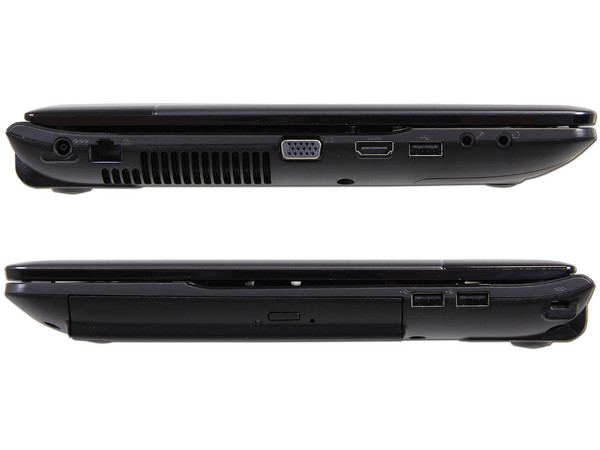 Laptop Samsung NP300E4A-A06MX:
Procesador Intel Celeron B800 (1.5 GHz),
Memoria de 2GB DDR3, Disco Duro 320GB,
Pantalla LED HD de 14