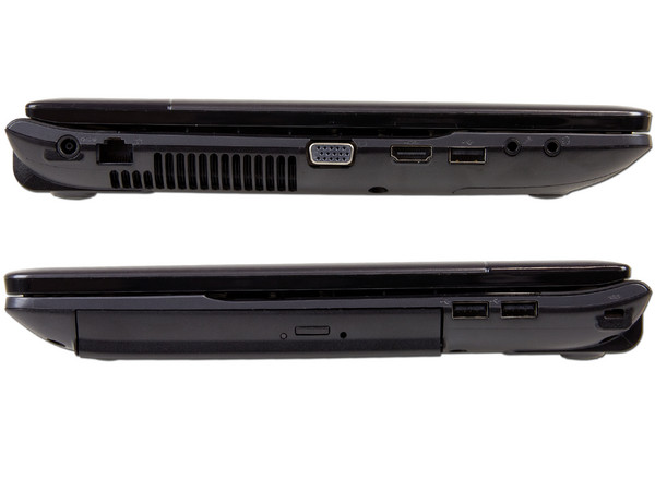 Laptop Samsung NP300E4C-A02MX:
Procesador Intel Pentium B960 (2.2 GHz),
Memoria de 2GB DDR3, Disco Duro 500GB,
Pantalla LED HD de 14