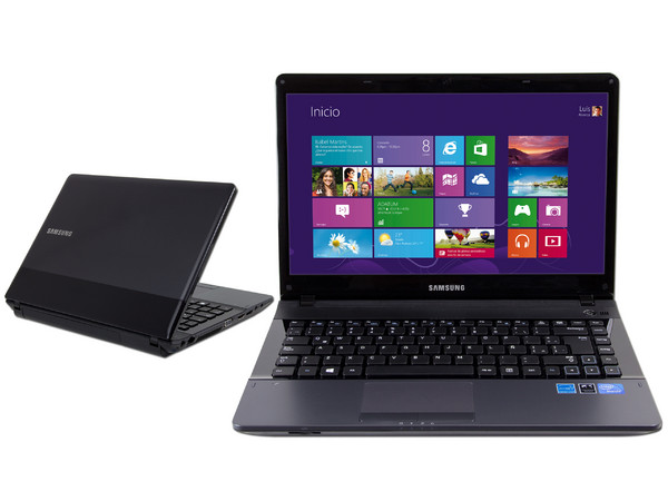 Laptop Samsung NP300E4C-A0KMX:
Procesador Intel Celeron B820 (1.7 GHz),
Memoria de 2 GB DDR3, Disco Duro de 320 GB,
Pantalla HD LED de 14