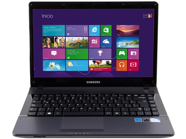Laptop Samsung NP300E4C-A0SMX:
Procesador Intel Pentium B970 (2.3GHz),
Memoria de 2GB DDR3, Disco Duro 500GB,
Pantalla LED HD de 14