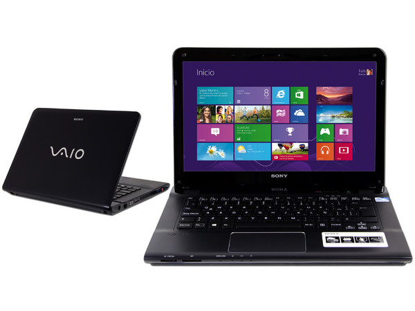 Laptop Sony VAIO SVE14121CLB:
Procesador Intel Pentium B-980 (2.4 GHz),
Memoria de 4GB DDR3, D.D. de 320 GB,
Pantalla LED de 14