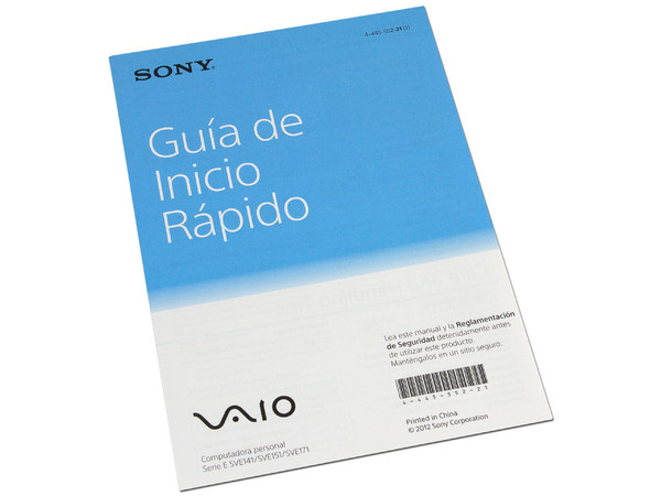 Laptop Sony VAIO SVE14125CLW:
Procesador Intel Core i5-3210M (hasta 3.1 GHz) 3ra Generación,
Memoria de 4 GB DDR3, Disco Duro de 500 GB,
Pantalla HD LED de 14