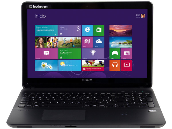 Laptop Sony VAIO Fit 15 SVF15215CLB:
Procesador Intel Core i5-3337U (hasta 2.7 GHz) 3ra Generación,
6 GB DDR3, D.D. de 750 GB,
Pantalla LED Multi Touch de 15.5
