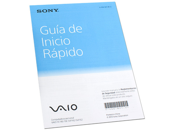 Laptop Sony VAIO  Fit 15 E:
Procesador Intel Core i5-3337U (hasta 2.7 GHz) 3era Generación,
6 GB DDR3, D.D. de 750 GB,
Pantalla LED Multi Touch de 15.5