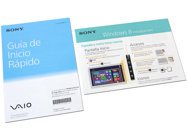 Ultrabook SONY VAIO T13 Touch:
Procesador Intel Core i5-3317U (hasta 2.6 GHz) 3ra Generación,
Memoria 4 GB DDR3, D. D. de 320 GB, 32 GB SSD,
Pantalla LED Touch de 13.3