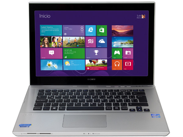 Ultrabook Sony Vaio SVT14127CLS:
Procesador Intel Core i5-3337U (1.8 GHz) 3ra Generación,
4GB DDR3, D. D. de 320GB, 24GB SSD,
Pantalla LED Multi Touch de 14