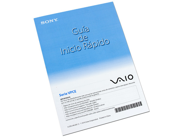 Laptop Sony Vaio VPCEA40EL/B:
Procesador Intel Core i3-380M (2.53 GHz),
Memoria de 3GB DDR3, Disco Duro de 320GB,
Pantalla LED de 14