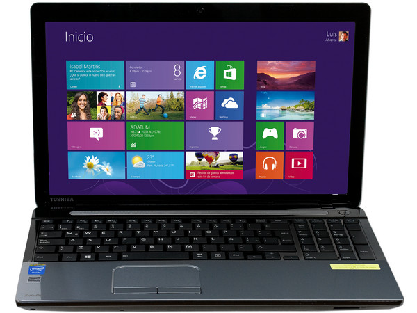 Laptop Toshiba Satellite C50-A5175FM:
Procesador Intel Celeron N 2820 (hasta 2.39 GHz),
Memoria de 4 GB DDR3, D.D. de 1 TB,
Pantalla LED de 15.6