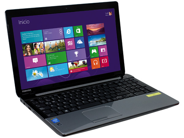 Laptop Toshiba Satellite C50-A5175FM:
Procesador Intel Celeron N 2820 (hasta 2.39 GHz),
Memoria de 4 GB DDR3, D.D. de 1 TB,
Pantalla LED de 15.6