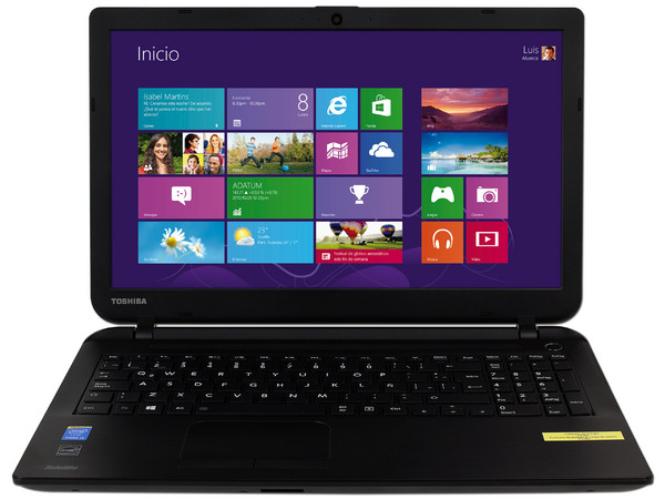Laptop Toshiba Satellite C55-B5218KM:
Procesador Intel Core i3-4005U (1.7 GHz),
Memoria 4 GB DDR3L, D.D. de 500 GB,
Video Intel HD Graphics, Pantalla LED de 15.6
