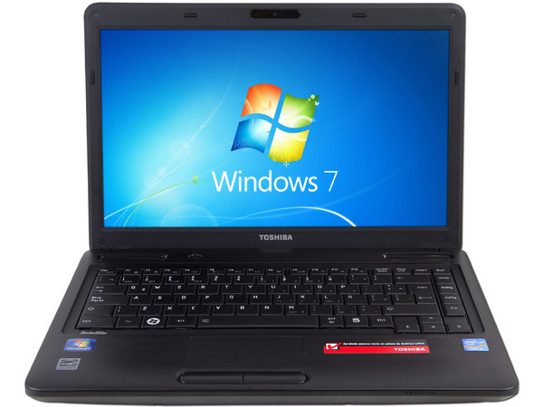 Laptop Toshiba Satellite C645-SP4175M:
Procesador Intel Core i3-2330M (2.2 GHz),
Memoria de 3GB DDR3, D. D. de 500GB,
Pantalla LCD de 14”, Video Intel HD Graphics 3000,
DVD Super-Multi DL, Red Inalámbrica 802.11b/g/n
Windows 7 Home Basic (32 bits)