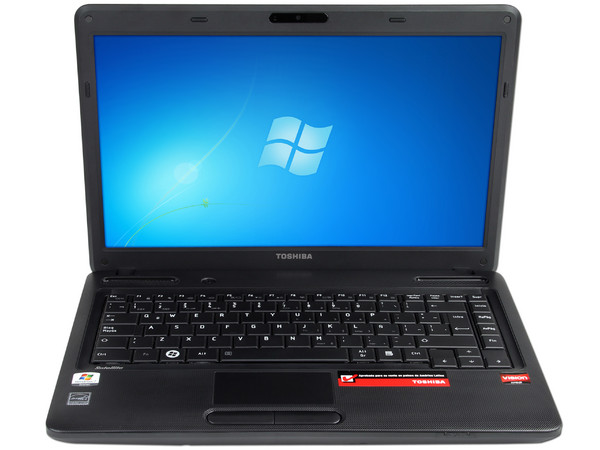 Laptop Toshiba Satellite C645D-SP4160M:
Procesador AMD Athlon II Dual-Core Mobile P360 (2.3GHz),
Memoria de 2GB DDR3, Disco Duro de 320GB,
Pantalla LED HD de 14