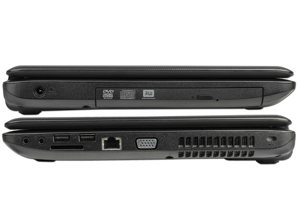 Laptop Toshiba Satellite C645D-SP4160M:
Procesador AMD Athlon II Dual-Core Mobile P360 (2.3GHz),
Memoria de 2GB DDR3, Disco Duro de 320GB,
Pantalla LED HD de 14