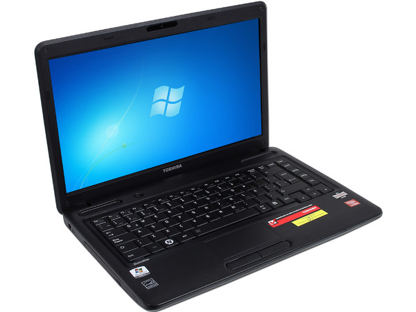 Laptop Toshiba Satellite C645D-SP4279M:
Procesador AMD E-450 (1.65 GHz),
Memoria de 2GB DDR3, D. D. de 320GB,
Pantalla LED de 14”, Video Radeon HD Graphics 6320,
DVD Super-Multi, Red Inalámbrica 802.11b/g/n
Windows 7 Starter (32 bits)