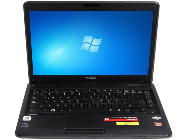 Laptop Toshiba Satellite C645D-SP4279M:
Procesador AMD E-450 (1.65 GHz),
Memoria de 2GB DDR3, D. D. de 320GB,
Pantalla LED de 14”, Video Radeon HD Graphics 6320,
DVD Super-Multi, Red Inalámbrica 802.11b/g/n
Windows 7 Starter (32 bits)