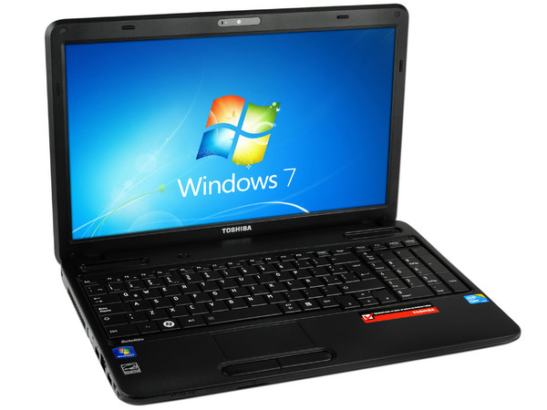 Laptop Toshiba Satellite C655-SP4168M:
Procesador Intel Core i3-M380 (2.53 GHz), 
Memoria de 2GB DDR3, Disco Duro de 250GB, 
Pantalla LCD HD de 15.6”, DVD/RW Super-Multi DL, 
Red Inalámbrica 802.11b/g/n, 
Windows 7 Home Basic (32 bits)