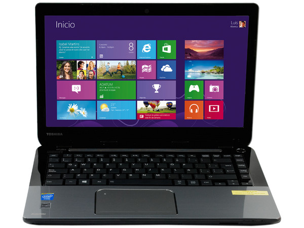 Laptop Toshiba Satellite L40-A4160FM:
Procesador Intel Celeron 1037U (1.8 GHz),
Memoria de 4 GB DDR3, D.D. de 750 GB,
Pantalla LED de 14