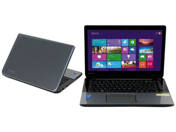 Laptop Toshiba Satellite L40-A4160FM:
Procesador Intel Celeron 1037U (1.8 GHz),
Memoria de 4 GB DDR3, D.D. de 750 GB,
Pantalla LED de 14