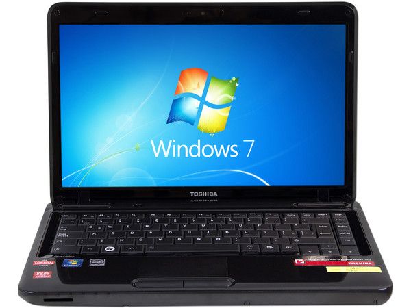 Laptop Toshiba Satellite L745D-SP4285KM:
Procesador AMD A4-3300M (1.9 GHz),
Memoria de 4GB DDR3, D.D. de 640GB,
Pantalla LED HD de 14