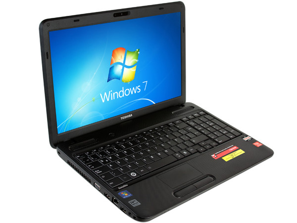 Laptop Toshiba Satellite C655D-SP5291M:
Procesador AMD E-450 (1.65 GHz),
Memoria de 4GB DDR3, Disco Duro de 640GB,
Pantalla LED HD de 15.6