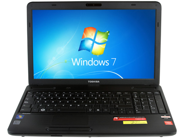 Laptop Toshiba Satellite C655D-SP5291M:
Procesador AMD E-450 (1.65 GHz),
Memoria de 4GB DDR3, Disco Duro de 640GB,
Pantalla LED HD de 15.6