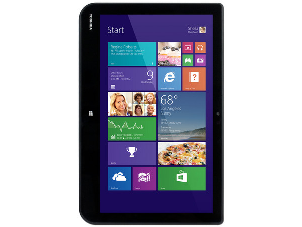 Laptop/Tablet Toshiba Satellite Click W30DT:
Procesador AMD A4-1200 (1.66GHz),
Memoria de 4GB DDR3,  Disco Duro de 500 GB,
Pantalla LED Multi Touch de 13.3