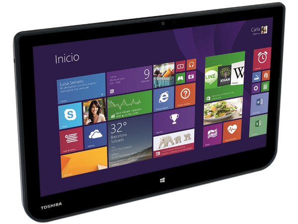 Laptop/Tablet Toshiba Satellite Click W30DT:
Procesador AMD A4-1200 (1.66GHz),
Memoria de 4GB DDR3,  Disco Duro de 500 GB,
Pantalla LED Multi Touch de 13.3