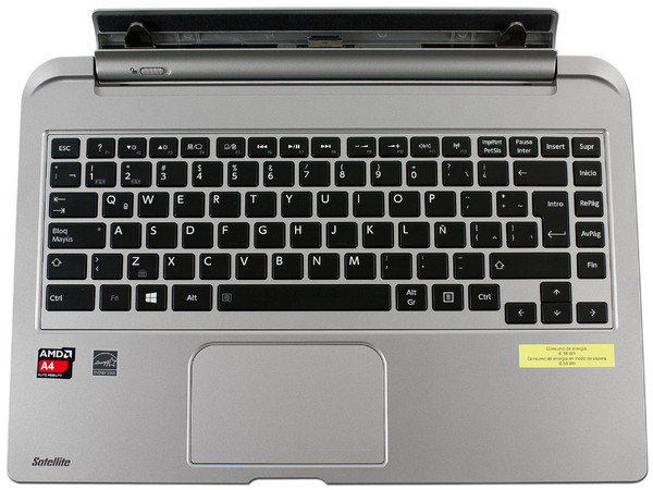 Laptop/Tablet Toshiba Satellite Click W30DT:
Procesador AMD A4-1200 (1.66GHz),
Memoria de 4GB DDR3,  Disco Duro de 500 GB,
Pantalla LED Multi Touch de 13.3
