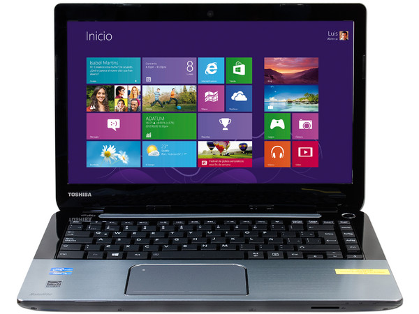 Laptop Toshiba Satellite S40-ASP4266SM:
Procesador Intel Core i5-3337U (hasta 2.7 GHz) 3era Generación,
Memoria 4 GB DDR3, D.D. de 750 GB,
Pantalla LED de 14