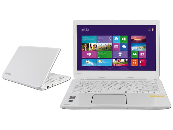 Laptop Toshiba Satellite L40D-A4164WM:
Procesador AMD A8-5545M (hasta 2.7GHz),
Memoria 4 GB DDR3, D.D. de 500 GB,
Pantalla LED de 14