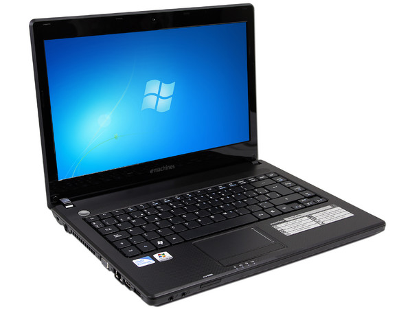 Laptop eMachines D732Z-4800:
Procesador Intel Pentium P6100 (2.0GHz),
Memoria de 2GB DDR3, Disco Duro de 500GB,
Video Intel HD Graphics, Pantalla LCD de 14