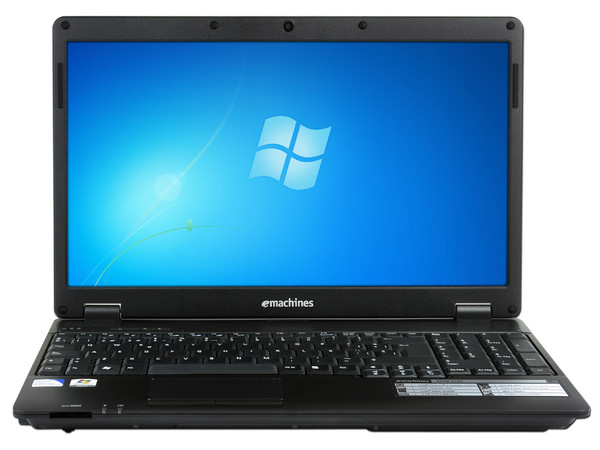 Laptop eMachines E528-2187:
Procesador Intel Celeron T3500 (2.1GHz),
Memoria de 2GB DDR3, Disco Duro de 250GB,
Video Intel GMA 4500M,
Pantalla de 15.6