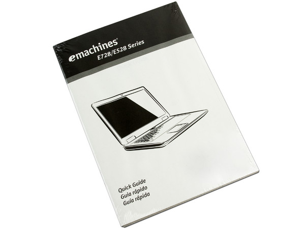 Laptop eMachines EME528-2461:
Procesador Intel Celeron 900 (2.2GHz),
Memoria de 1GB DDR3, Disco Duro de 160GB,
Video Intel GMA 4500M,
Pantalla de 15.6