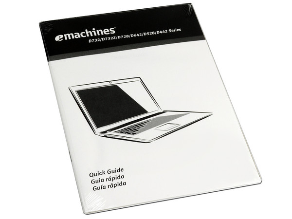 Laptop eMachines D528-2819:
Procesador Intel Celeron 925 (2.30GHz),
Memoria de 2GB DDR3, Disco Duro de 320GB,
Video Intel GMA 4500MHD,
Pantalla LCD HD de 14