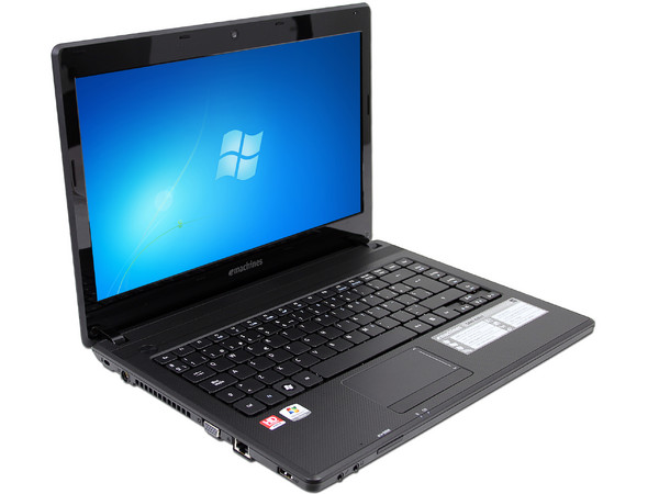 Laptop eMachines D443-BZ631:
Procesador AMD Dual-Core C-50 (1.0GHz),
Memoria de 1GB DDR3, Disco Duro de 320GB,
Pantalla LCD HD de 14