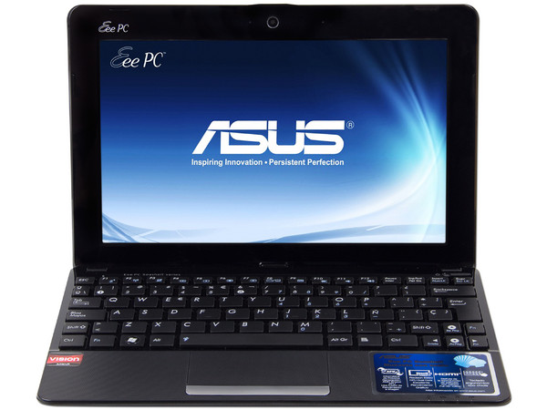 Netbook ASUS Eee PC 1015BX:
Procesador AMD APU C50 (1.0GHz) 
Memoria de 1GB DDR3, D.D. 320GB,
Pantalla LED de 10.1