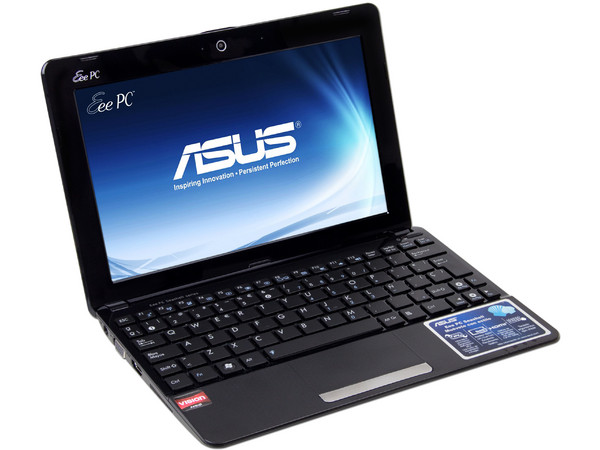 Netbook ASUS Eee PC 1015BX:
Procesador AMD APU C50 (1.0GHz) 
Memoria de 1GB DDR3, D.D. 320GB,
Pantalla LED de 10.1