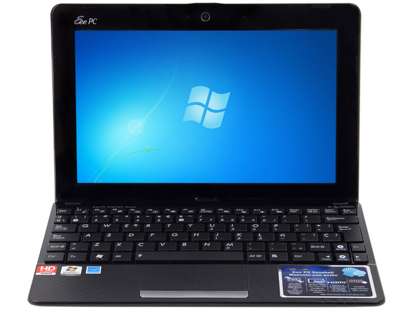 Netbook Asus Eee PC 1015BX:
Procesador AMD C60 (1.0GHz) 
Memoria de 1GB DDR3, D.D. 320GB,
Pantalla LED de 10.1