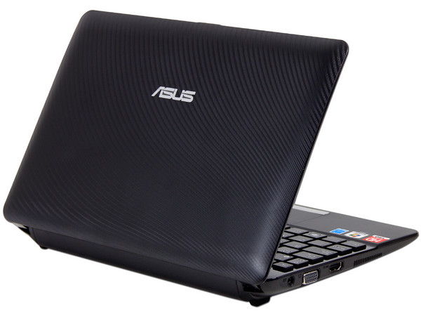 Netbook Asus Eee PC 1015BX:
Procesador AMD C60 (1.0GHz) 
Memoria de 1GB DDR3, D.D. 320GB,
Pantalla LED de 10.1