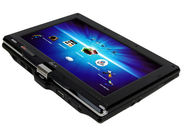 Netbook/Tablet Asus Eee PC T101MT:
Procesador Intel Atom N450 (1.66GHz),
Memoria de 1GB DDR2,  Disco Duro 160GB,
Pantalla de 10.1