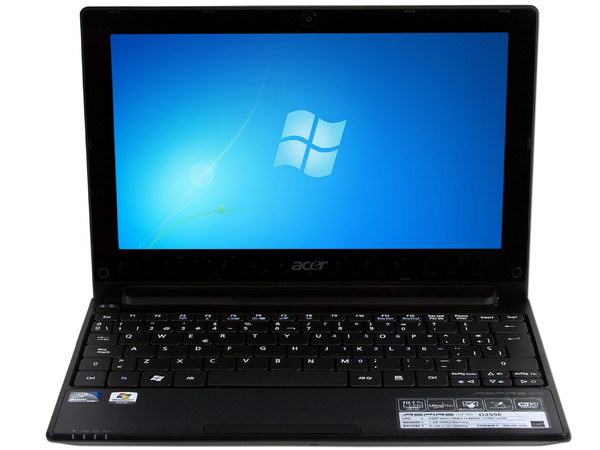 Netbook Acer Aspire One:
Procesador Intel Atom N455 (1.66GHz),
Memoria de 1GB DDR3,  Disco Duro 250GB,
Pantalla LED de 10.1