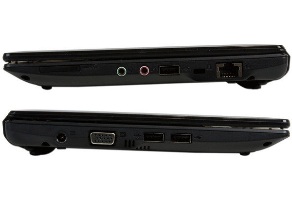 Netbook Acer Aspire One:
Procesador Intel Atom N455 (1.66GHz),
Memoria de 1GB DDR3,  Disco Duro 250GB,
Pantalla LED de 10.1