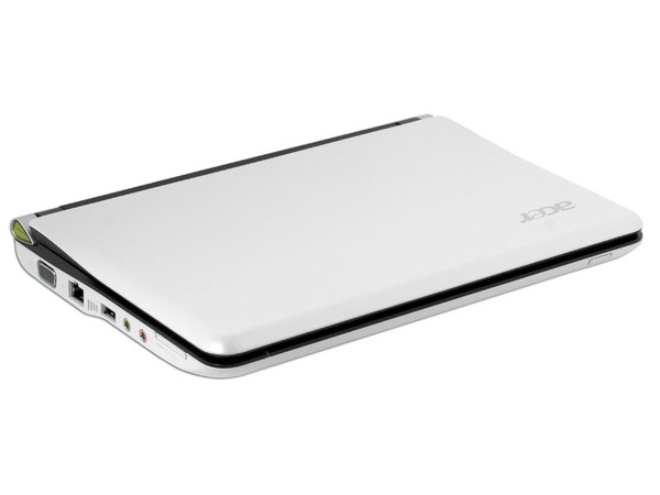 Netbook Acer Aspire One:
Procesador Intel Atom N270 (1.60 GHz),
Memoria de 1GB DDR II,  Almacenamiento Interno 160GB,
Pantalla de 10.1
