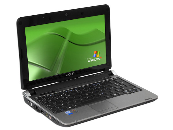 Netbook Acer Aspire One:
Procesador Intel Atom N270 (1.60 GHz),
Memoria de 1GB DDR II,  Almacenamiento Interno 160GB,
Pantalla de 10.1