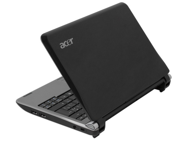 Netbook Acer Aspire One:
Procesador Intel Atom N270 (1.60 GHz),
Memoria de 1GB DDR II,  Almacenamiento Interno 160GB,
Pantalla de 10.1