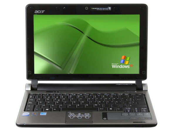 Netbook Acer Aspire One:
Procesador Intel Atom N270 (1.60 GHz),
Memoria de 1GB DDR II,  Almacenamiento Interno 160GB,
Pantalla de 10.1