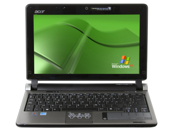 Netbook Acer Aspire One:
Procesador Intel Atom N270 (1.60 GHz),
Memoria de 1GB DDR II,  Almacenamiento Interno 160GB,
Pantalla de 10.1
