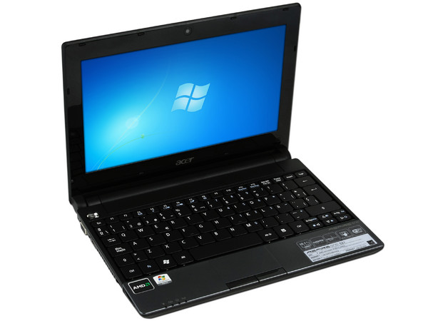 Netbook Acer Aspire One 521-1863:
Procesador AMD V105 (1.20GHz),
Memoria de 1GB DDR3,  Disco Duro 250GB,
Pantalla LED de 10.1