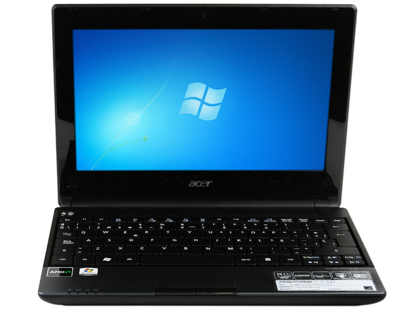 Netbook Acer Aspire One 521-1863:
Procesador AMD V105 (1.20GHz),
Memoria de 1GB DDR3,  Disco Duro 250GB,
Pantalla LED de 10.1