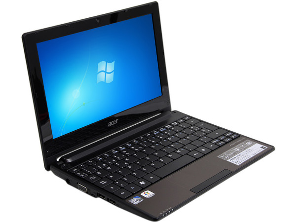 Netbook Acer Aspire ONE D255E-13893:
Procesador Intel Atom N455 (1.66GHz),
Memoria de 1GB DDR3,  Disco Duro 250GB,
Pantalla LED de 10.1